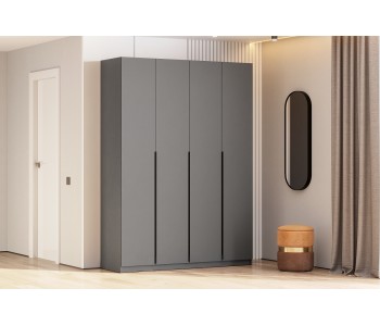 Шкаф 4-х створчатый "ШК-5" 1600 Графит (SV-Мебель)